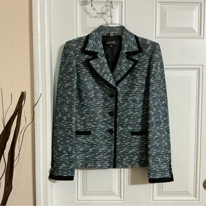 Kasper Women's Textured Teal Blazer